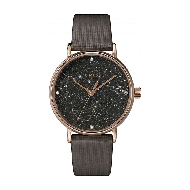 Celestial Opulence 37mm Textured Strap - Brown